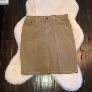 American Eagle Mid Length Corduroy Skirt